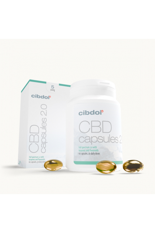 Cápsulas de gel con CBD 5% (500mg) Cápsulas de gel con CBD 5% (500mg)