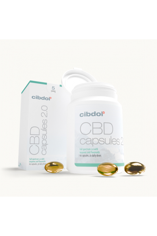 Cápsulas de gel con CBD 5% (500mg) Cápsulas de gel con CBD 5% (500mg)