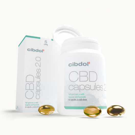 Cápsulas de gel con CBD 5% (500mg)